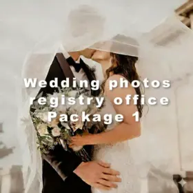 Wedding photos registry office from 299€