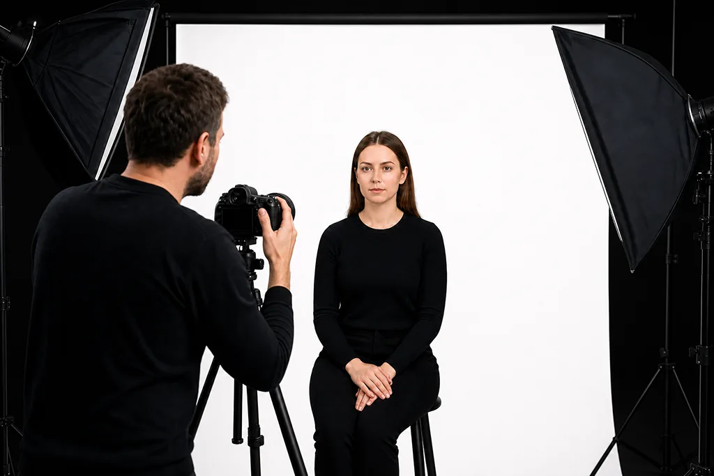 Digitales biometrisches Passfoto für München mit QR-Code und 6 Monaten Gültigkeit bei PM STUDIOS.